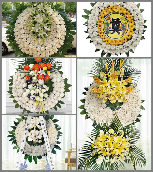 浙江省宁波奉化区江口街道陈王村花圈速递